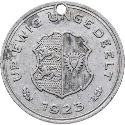 купить Германия "Шлезвиг-Гольштейн" 10/100 марок 1923 нотгельд