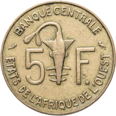 купить Западная Африка (BCEAO) 5 франков (francs) 1971