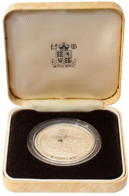 купить Каймановы острова 5 долларов 1988 "500 лет путешествию Колумба" в футляре