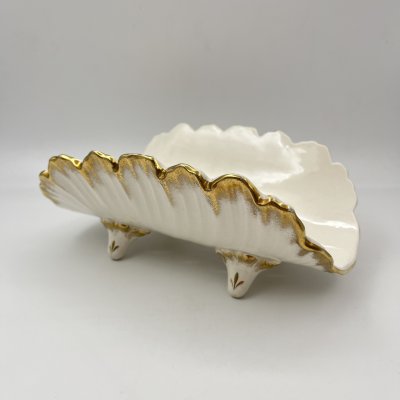 купить Блюдо сервировочное для спаржи, фаянс, золочение, Западная Европа, 1875-1900 гг.