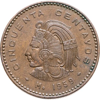 купить Мексика 50 сентаво (centavos) 1959