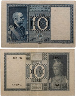 купить Италия 10 лир 1935