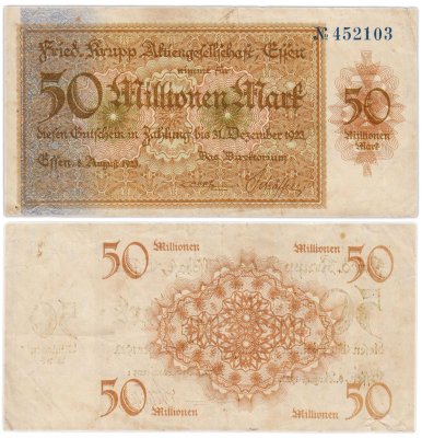 купить Германия, Нотгельд, Эссен 50 000 000 марок 1923