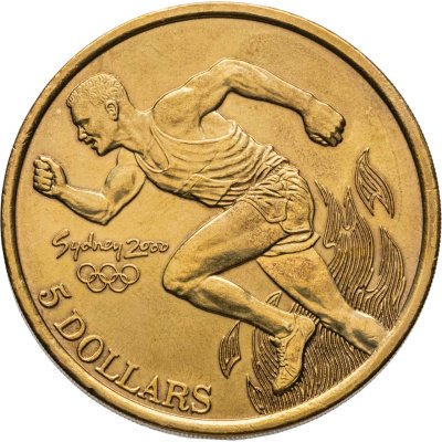 купить Австралия 5 долларов 2000 Олимпийские игры в Сиднее - Легкая атлетика