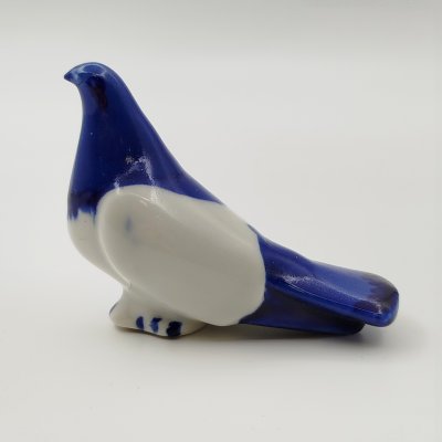 купить Статуэтка "Голубь", фарфор, роспись, Мастерская Гжель, СССР, 1970-1990 гг.