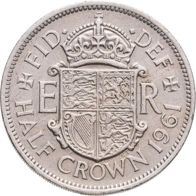 купить Великобритания 1/2 кроны (crown) 1961