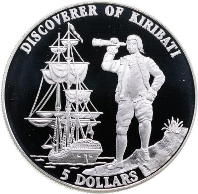 купить Кирибати 5 долларов (dollars) 1996 "Первооткрыватель Кирибати"