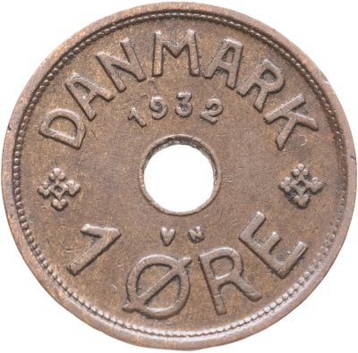 купить Дания 1 эре (ore) 1932