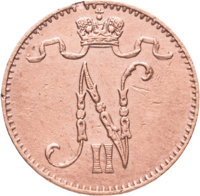 купить 1 пенни (penni) 1895, монета для Финляндии