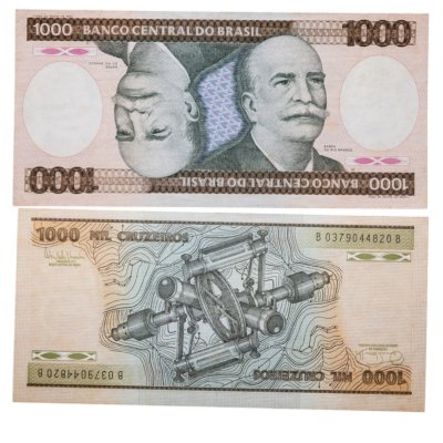 купить Бразилия 1000 крузейро 1981-1986 года (Pick 201d)
