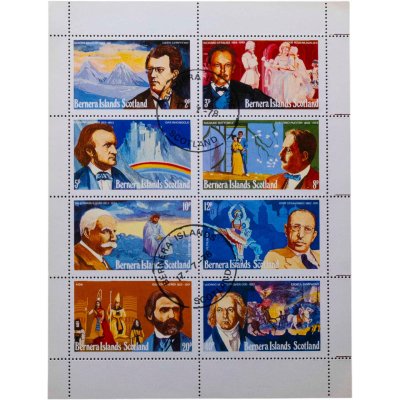купить Великобритания Шотландия набор марок "Острова Бернера" квартблок