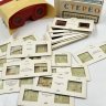 Купить Стереоскоп-3 и набор цветных стерео диапозитивов "По залам Эрмитажа", пластик, картон, стекло, СССР, 1960-1970 гг.