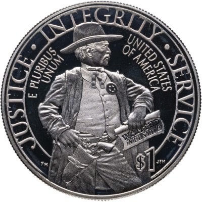 купить США 1 доллар 2015 "225 лет Службе маршалов США" в футляре