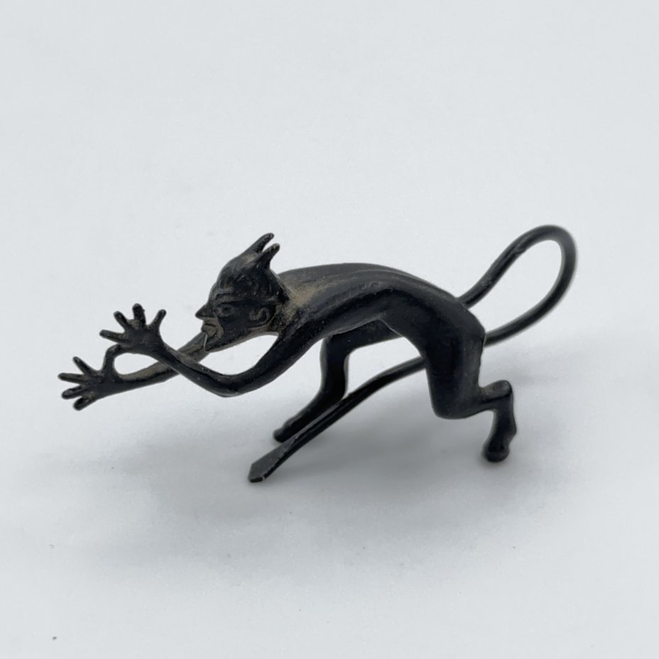 Статуэтка \"Чертик\" (малый), чугун, крашение, Каслинский чугунолитейный ...