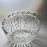 Купить Салатник круглой формы с геометрическим декором, хрусталь, СССР, 1970-1990 гг.