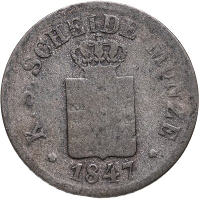 купить Германия, Саксония 1 новый грош 1847