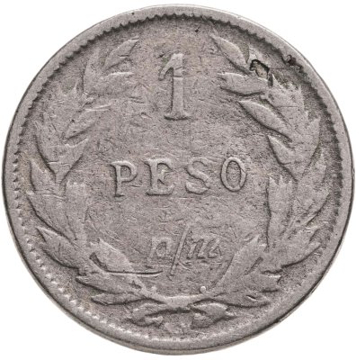 купить Колумбия 1 песо p/m (peso papel moneda) 1911