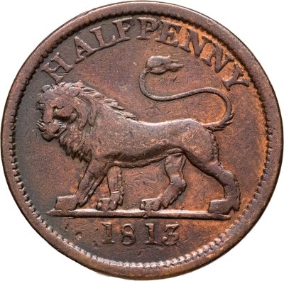 купить Великобритания 1/2 пенни 1813, Британская медная компания