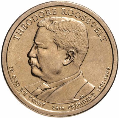 купить США 1 доллар 2013 D "26-й президент США - Теодор Рузвельт"