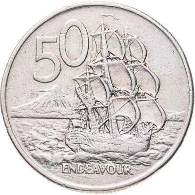 купить Новая Зеландия 50 центов (cents) 1988