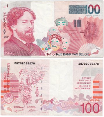 купить Бельгия 100 франков 1995 год