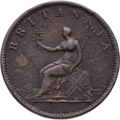 купить Великобритания 1/2 пенни (penny) 1806