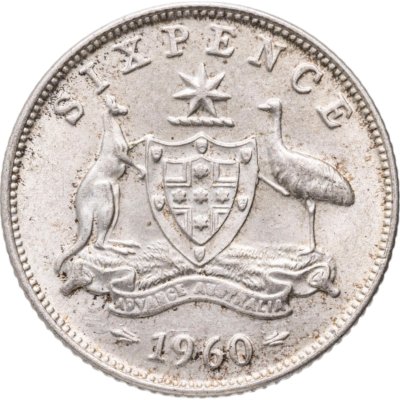 купить Австралия 6 пенсов (pence) 1960
