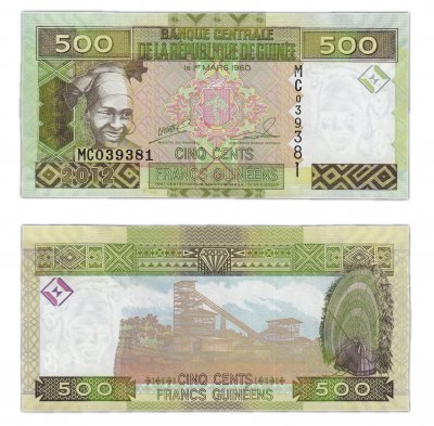 купить Гвинея 500 франков 2012 (Pick 39b)