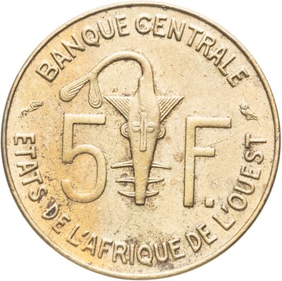 купить Западная Африка (BCEAO) 5 франков (francs) 1967