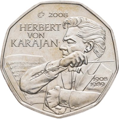 купить Австрия 5 евро 2008 "Герберт фон Караян"