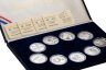 Купить Франция набор из 9 монет 100 франков (francs) 1989-1991 "XVI зимние Олимпийские Игры, Альбервиль 1992" в футляре