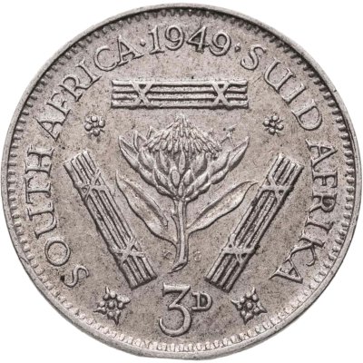 купить ЮАР 3 пенса (pence) 1949