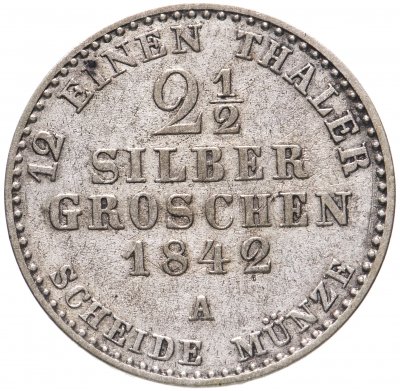 купить Пруссия 2 1/2 гроша 1842 А