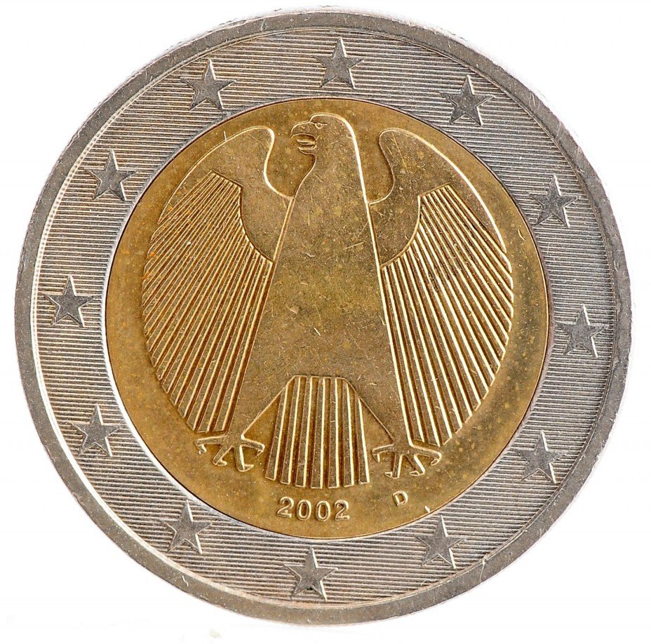 купить Германия 2 евро 2002 D