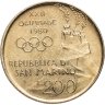 Купить Сан-Марино 200 лир (lire) 1980 XXII летние Олимпийские Игры, Москва 1980