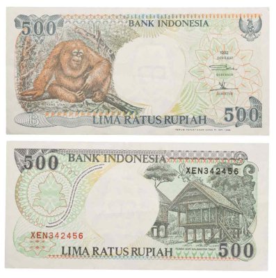 купить Индонезия 500 рупий 1992 (1996) (Pick 128e)
