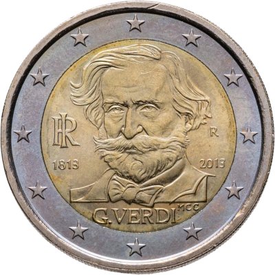 купить Италия 2 евро 2013 "200 лет со дня рождения Джузеппе Верди"