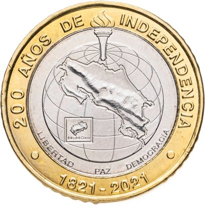 купить Коста-Рика 500 колонов 2021 "200 лет независимости"