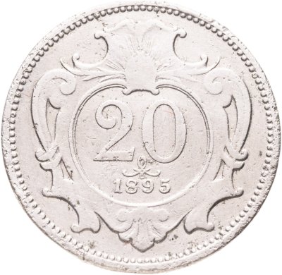 купить Австрия 20 геллеров (heller) 1895