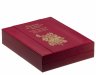 Купить Острова Кука 20 долларов 2008 "Пионы - цветы небесной красоты" Proof в стеклянной рамке на подставке