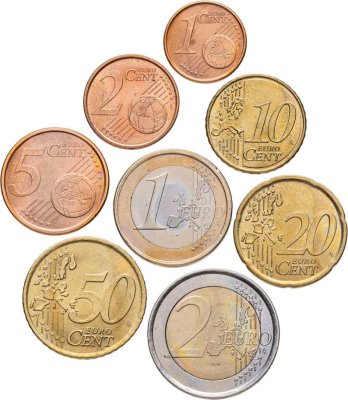 купить Испания, набор из 8 разменных монет евро 1999-2008 гг.