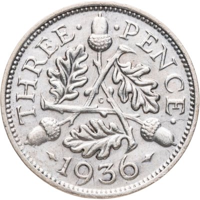 купить Великобритания 3 пенса (pence) 1936
