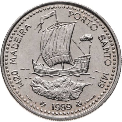 купить Португалия 100 эскудо (escudos) 1989 Золотой век открытий - Открытие острова Мадейра