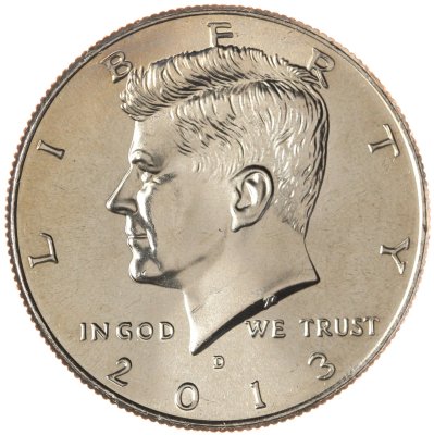 купить США 50 центов (1/2 доллара, half dollar) 2013 D Kennedy Half Dollar знак монетного двора: "D"