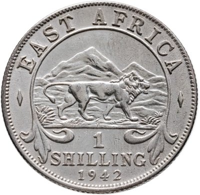купить Британская Восточная Африка 1 шиллинг (shilling) 1942 Знак монетного двора: "H" - Хитон, Бирмингем