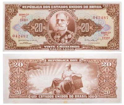 купить Бразилия 20 крузейро 1962 год. (Р-178(1)