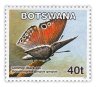Купить Ботсвана Почтовая марка  2007 "Бабочки: Чёрный глаз (Gonatomyrina gorgias gorgias)"