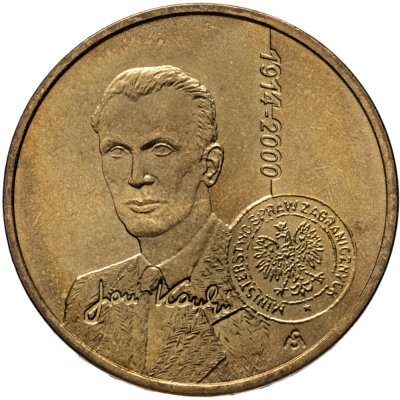купить Польша 2 злотых 2014 "100 лет со дня рождения Яна Карского"