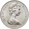 Купить Остров Мэн 1 крона 1977 "25 лет правления королевы Елизаветы II"