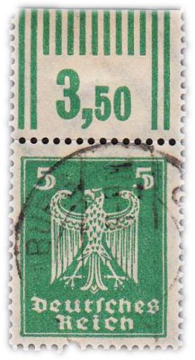 купить Германия, Веймарская республика, марка 5 пфеннигов 1924 Авиапочта